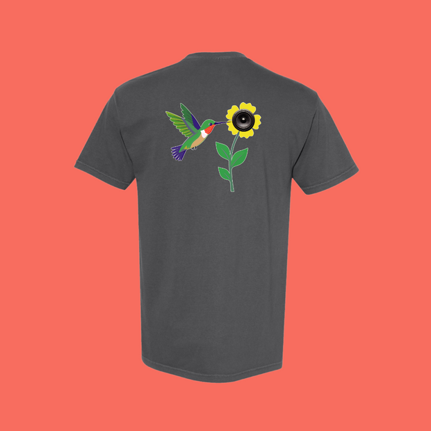T-shirt Colibri noir délavé