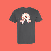 T-shirt Faune noir délavé