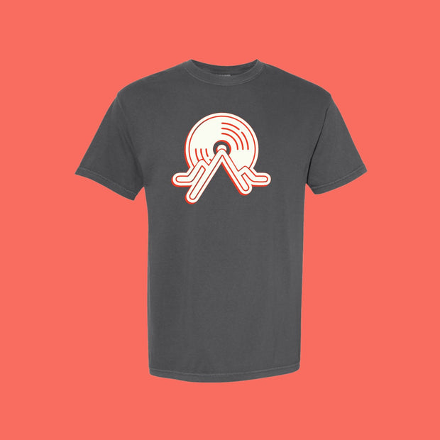 T-shirt Faune noir délavé