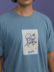 Myosotis solo t-shirt glace bleu