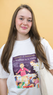 ELJ T-shirt blanc le bouffon de la classe adulte