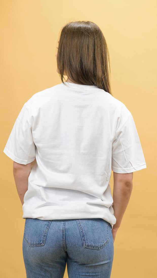 ELJ T-shirt blanc retro