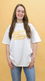 ELJ T-shirt blanc retro