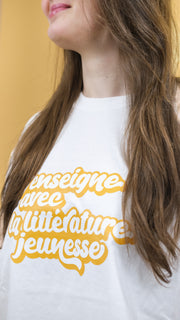 ELJ T-shirt blanc retro