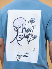 Myosotis t-shirt glace bleu