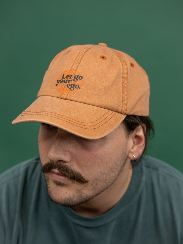 Let go your ego casquette orange brûlé