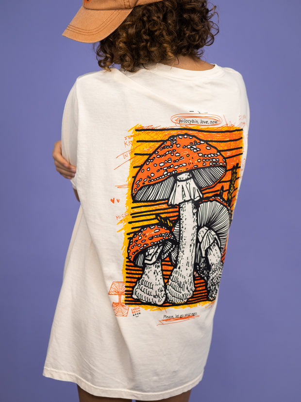 Les champignons t-shirt crème