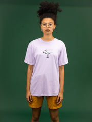 L'ami oiseau t-shirt lila