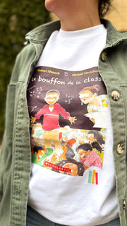 ELJ T-shirt blanc le bouffon de la classe adulte