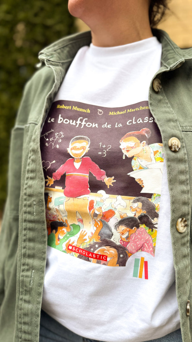 ELJ T-shirt blanc le bouffon de la classe adulte