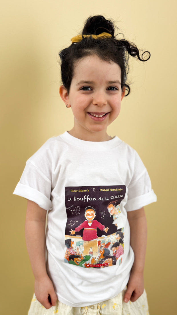 ELJ T-shirt blanc le bouffon de la classe enfant