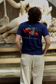Tshirt Crash & Cash bleu marine