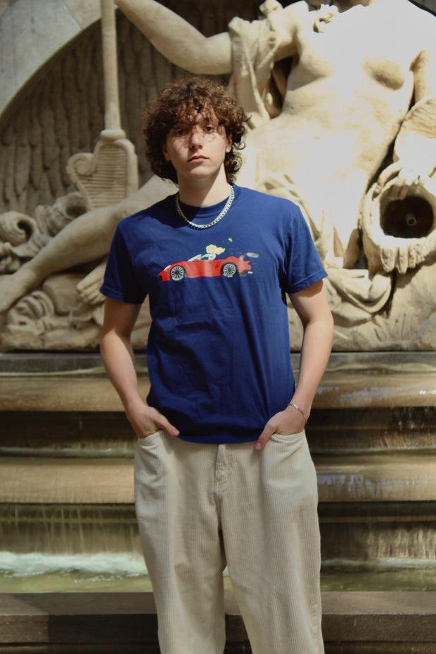 Tshirt Crash & Cash bleu marine