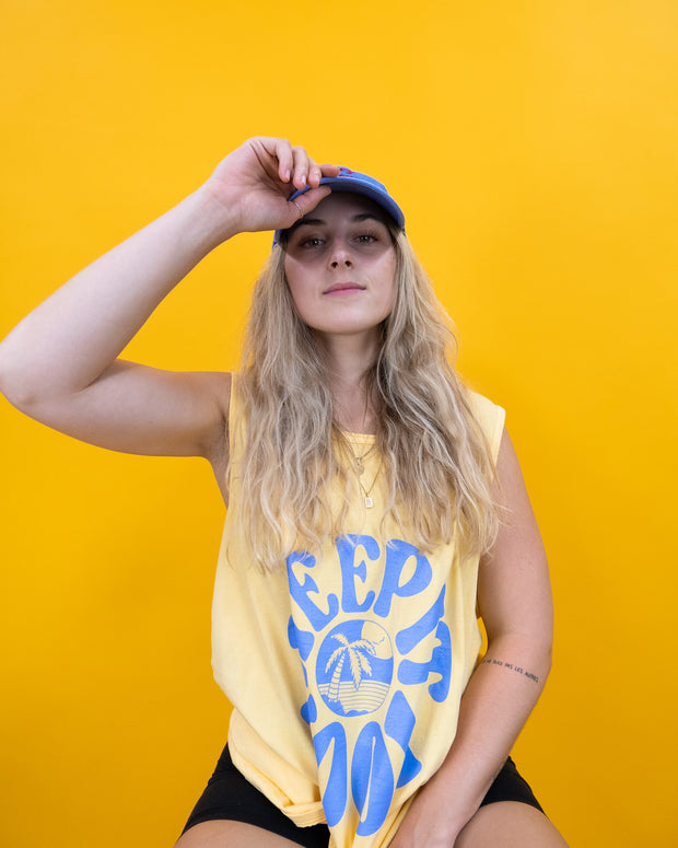Tank top keep it kool jaune