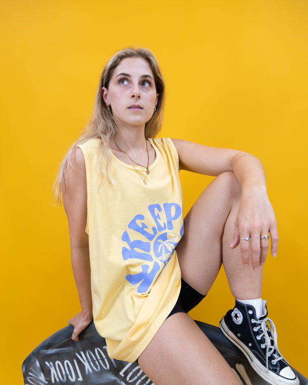 Tank top keep it kool jaune