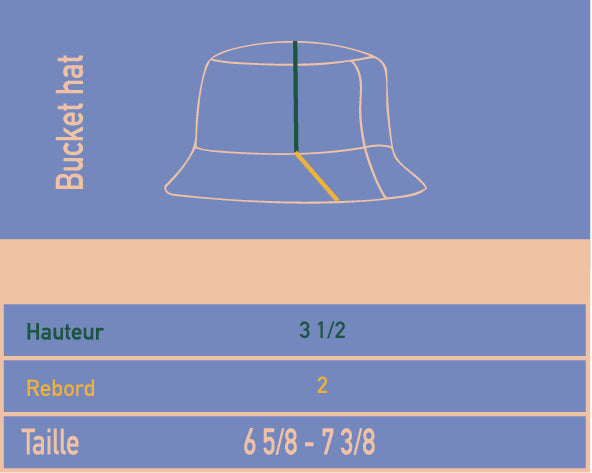 Bucket hat framboise